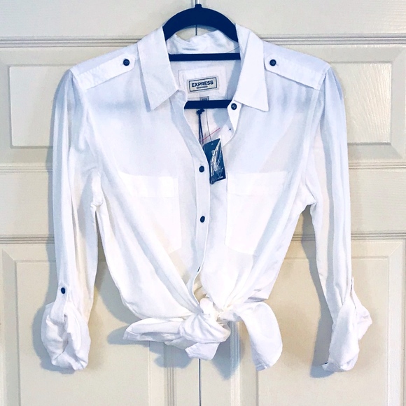 Express Tops - EXPRESS Boyfriend Shirt